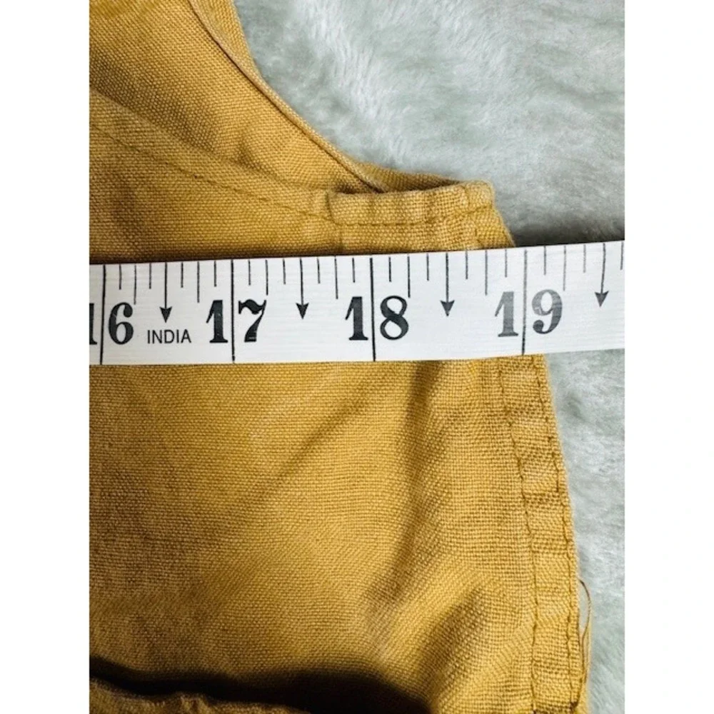 Sears‎ Hunting Vest Mens M Tan Duck Canvas Field Zip Up Game Bag Shell Loops